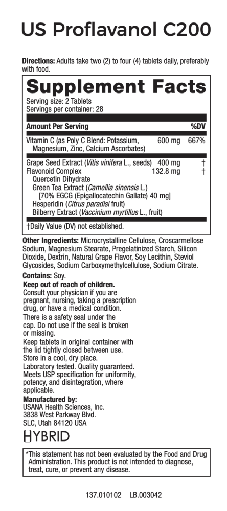 USANA Proflavanol C200