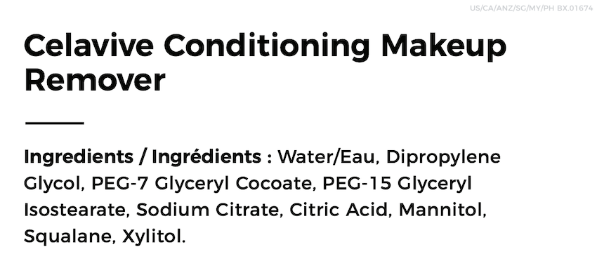 Celavive Conditioning Makeup Remover