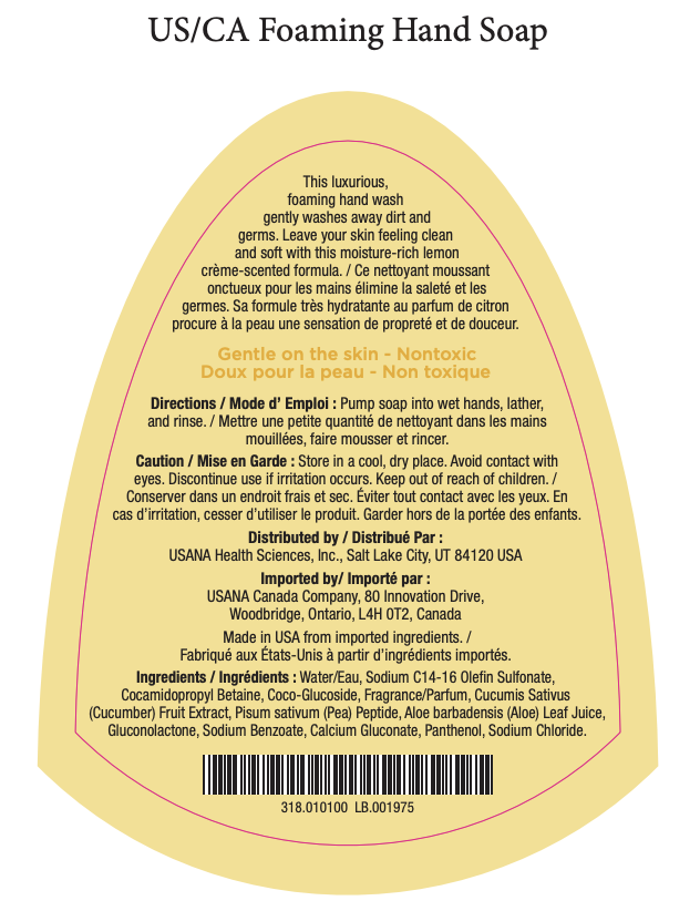 foaming hand soap usana Usa supplement facts