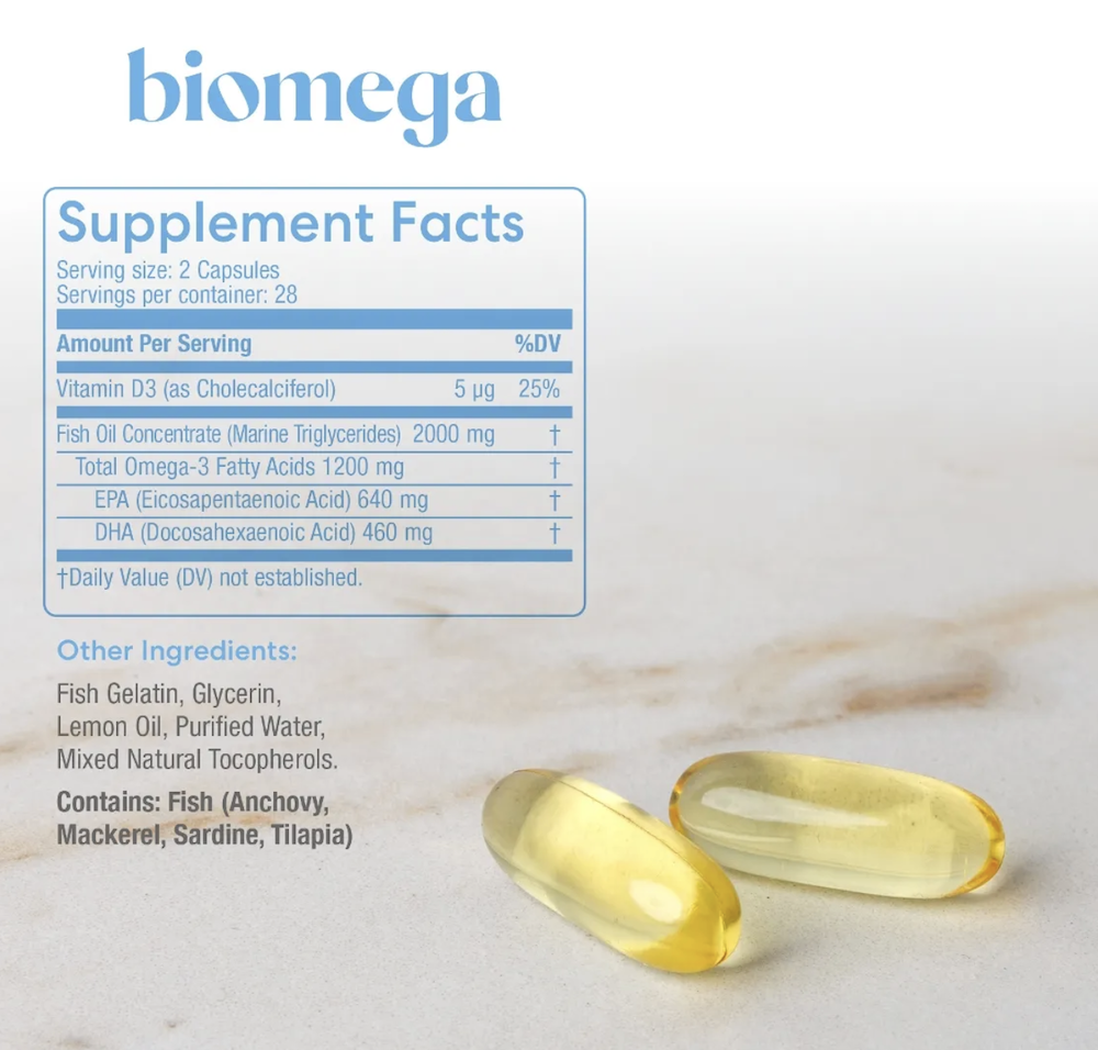 USANA USA BiOmega Supplement Facts