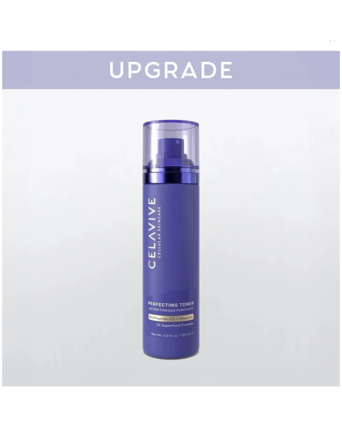 alt Celavive® Perfecting Toner: Skin-refining prep text