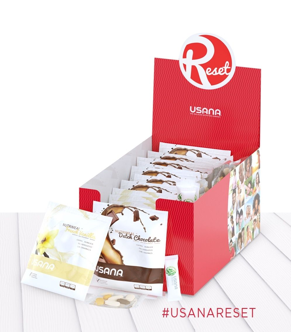Shop Usana Reset Kit For Weight Management System Drink 2 shakes, take the healthpak™ and the probiotic. usana 5 day reset kit