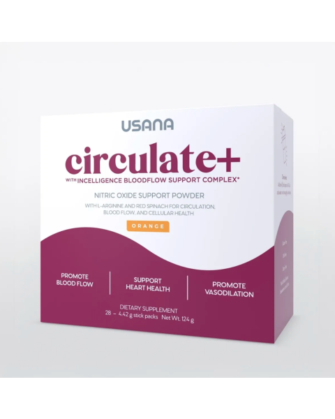 alt USANA Circulate+: Nitric oxide support drink powder text