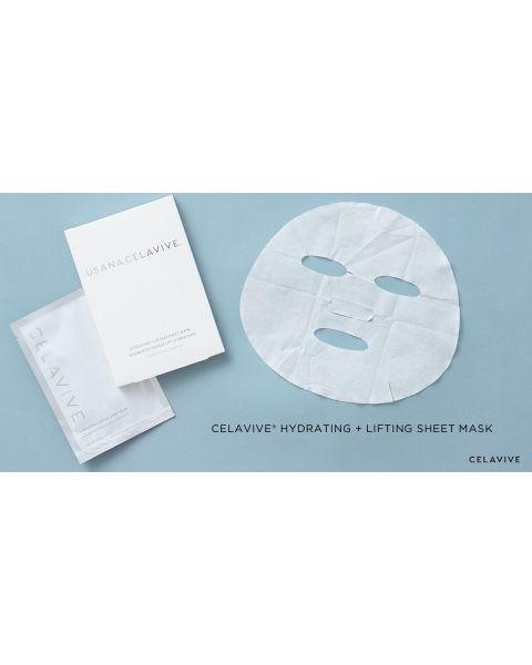 alt Celavive® Hydrating + Lifting Sheet Mask text