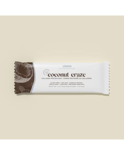 alt USANA Coconut Craze Collagen Protein Bar text